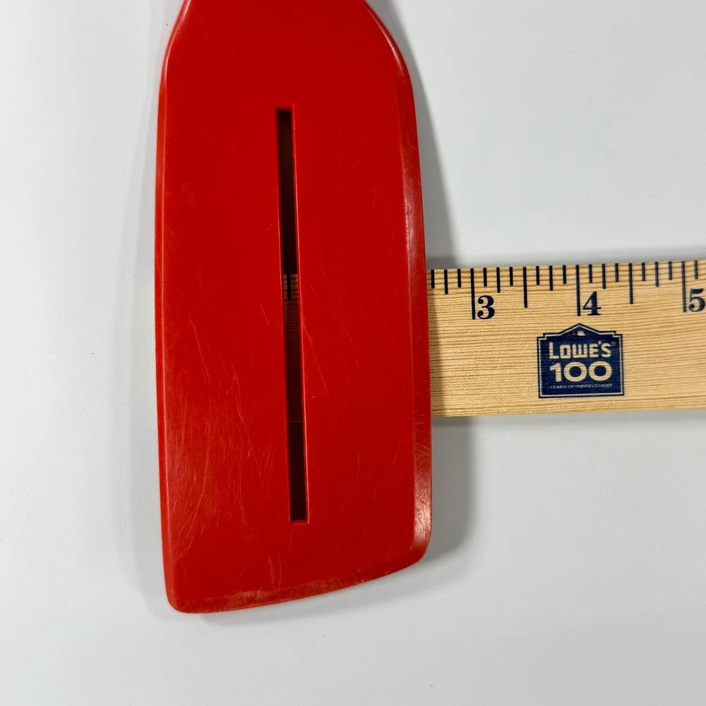 VTG Foley Spatula Turner Red Single Slott Nylon Kitchen Retro MCM Utensil Kitsch